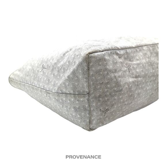 🔴 Goyard St. Louis Tote GM Bag - White Goyardine - Picture 5 of 13